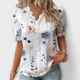 Emily - Blusa estilosa com decote pontudo