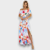 CARMEN - VESTIDO FLORIDO OFF-SHOULDER