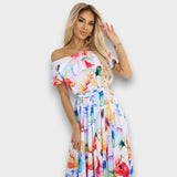 CARMEN - VESTIDO FLORIDO OFF-SHOULDER