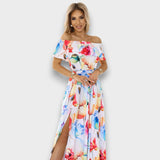 CARMEN - VESTIDO FLORIDO OFF-SHOULDER