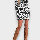 Sandra™ Vestido Leopardo