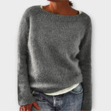 Regine - Sweater de Malha de Cor Única