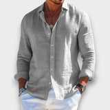 TIAGO - CAMISA CASUAL MASCULINA EM LINHO