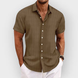 Camisa elegante com botões para homens