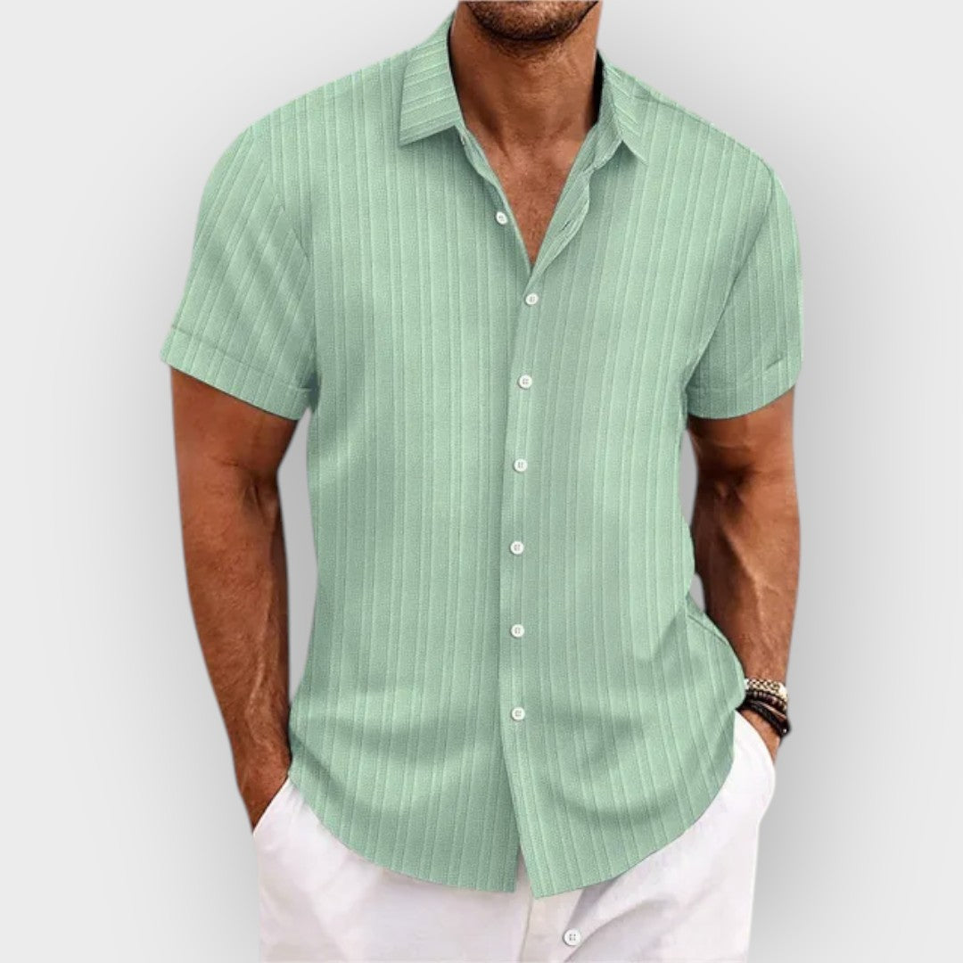 Camisa elegante com botões para homens