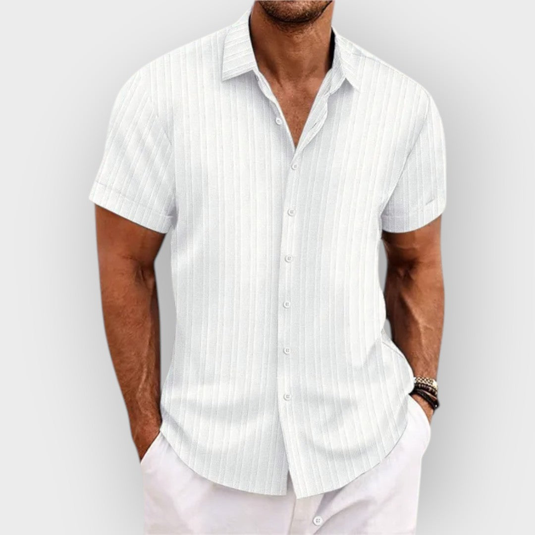 Camisa elegante com botões para homens