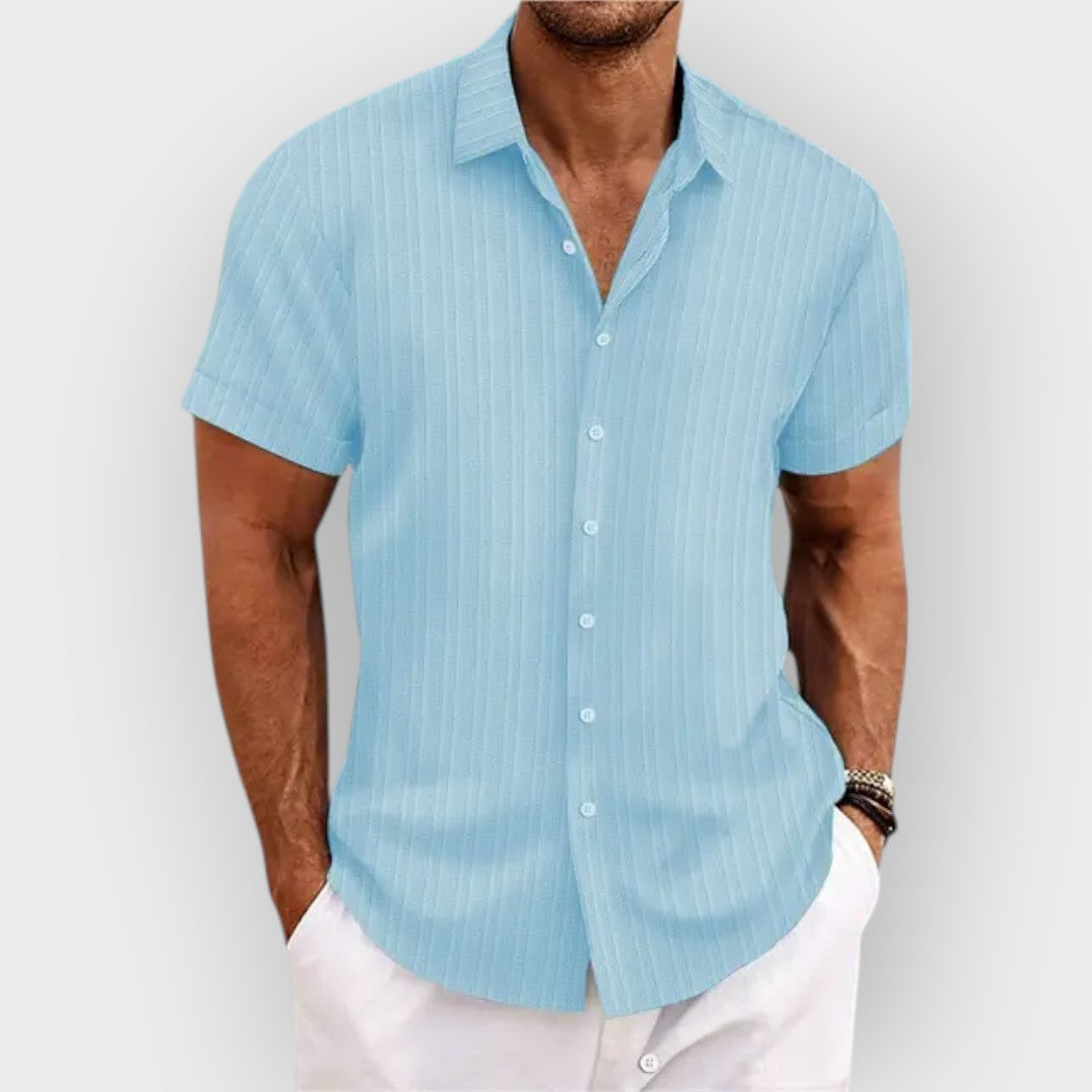 Camisa elegante com botões para homens