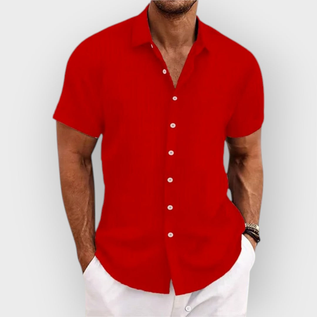 Camisa elegante com botões para homens