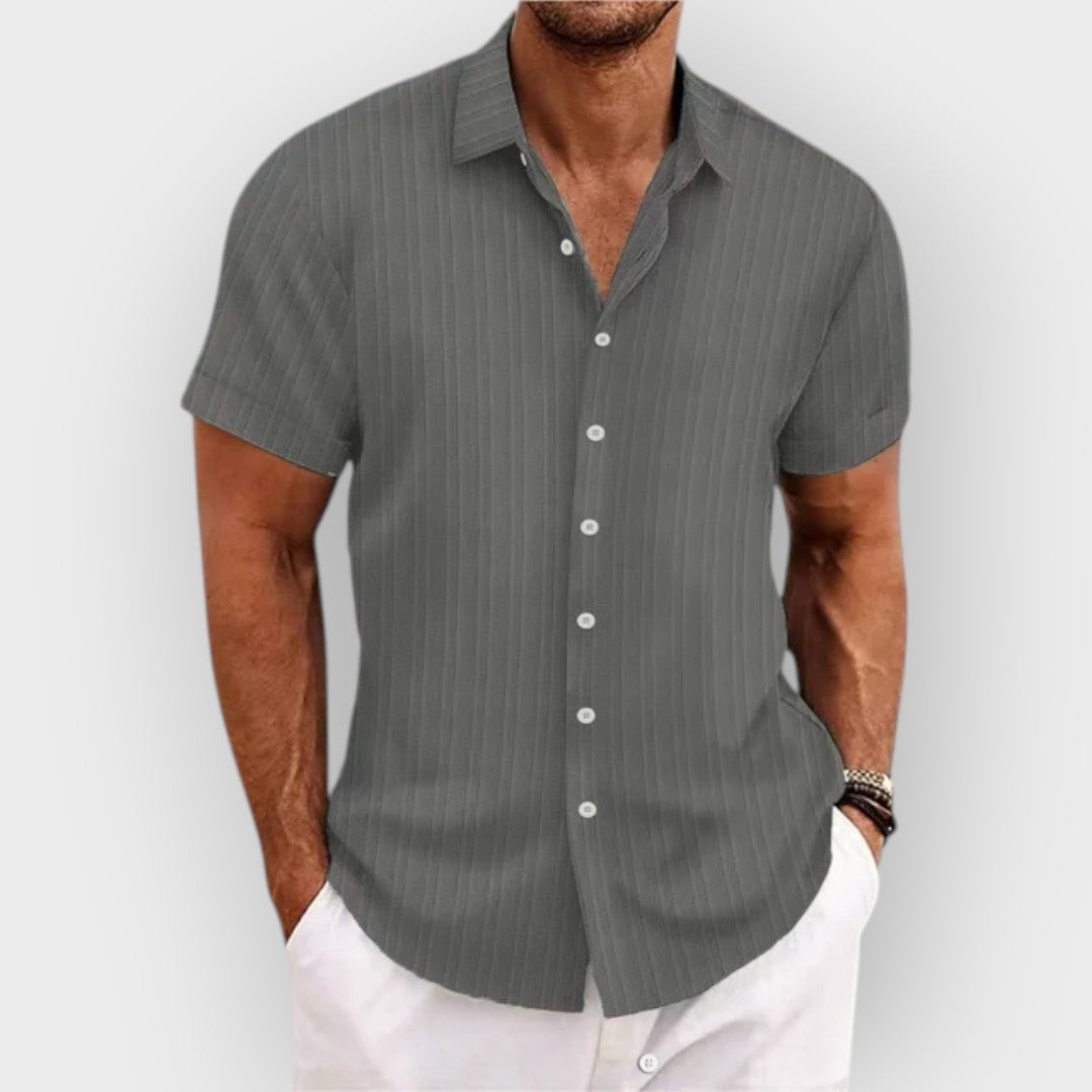Camisa elegante com botões para homens