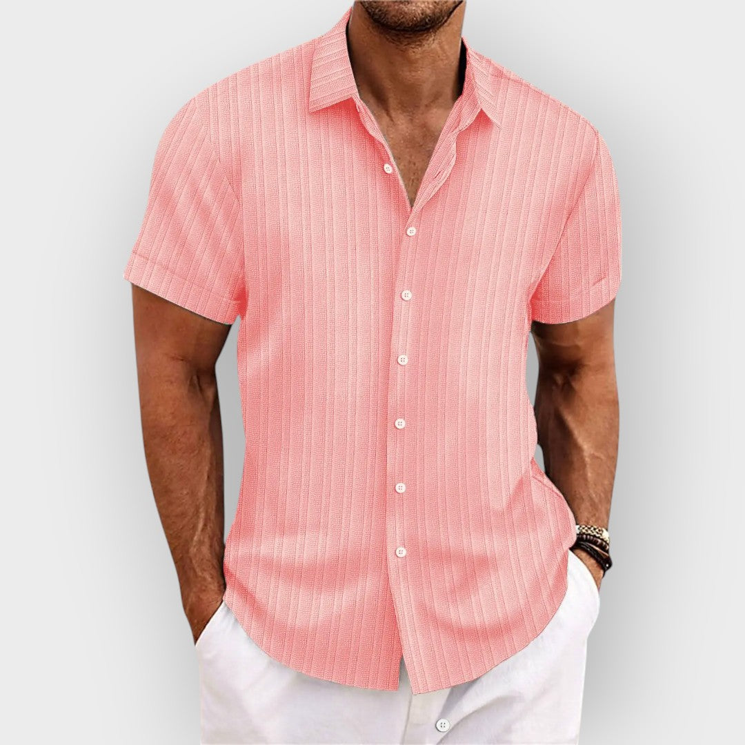 Camisa elegante com botões para homens