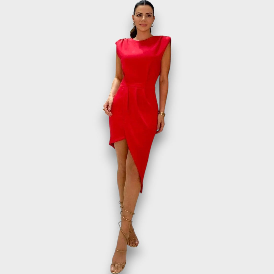 MÓNICA - VESTIDO ASSIMÉTRICO ELEGANTE