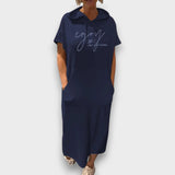 ANA - VESTIDO CASUAL COM CAPUZ