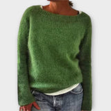 Regine - Sweater de Malha de Cor Única