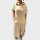 ANA - VESTIDO CASUAL COM CAPUZ