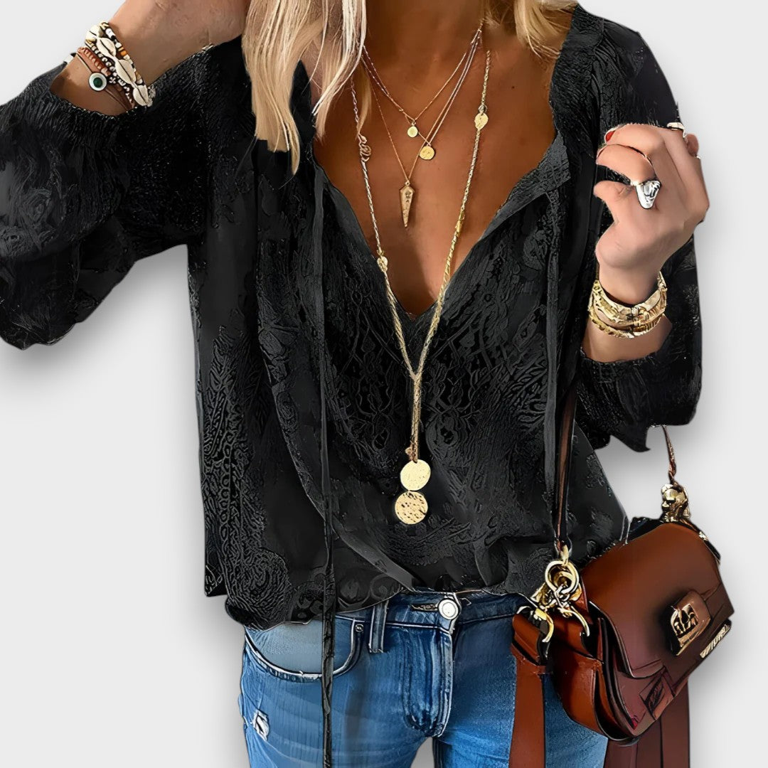 VANDA - BLUSA DE RENDA ELEGANTE