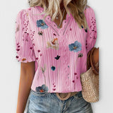 Emily - Blusa estilosa com decote pontudo