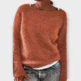 Regine - Sweater de Malha de Cor Única