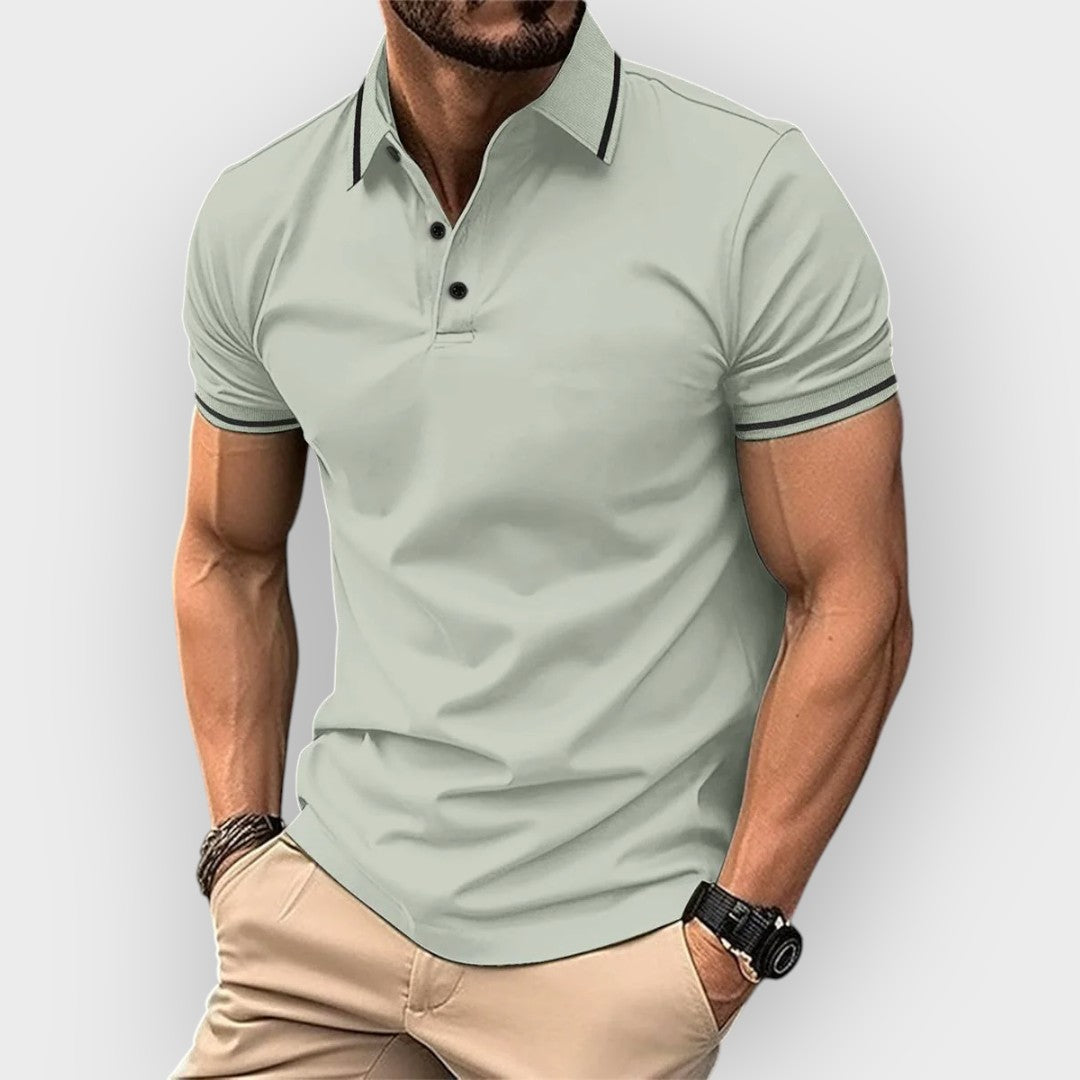 Polo de manga curta para homens