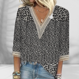 ALICE - BLUSA FLORAL COM DETALHES ELEGANTES