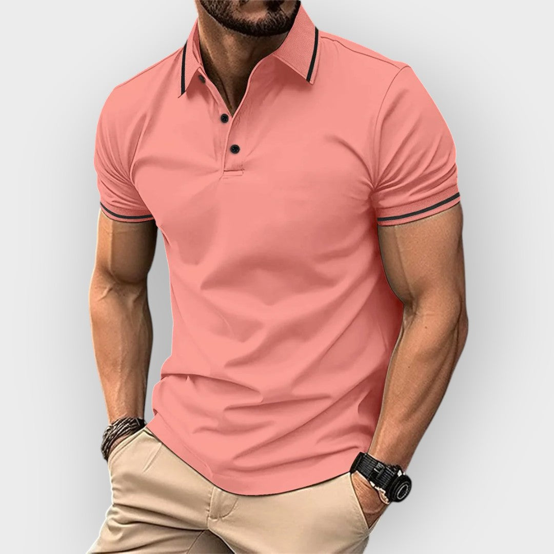 Polo de manga curta para homens