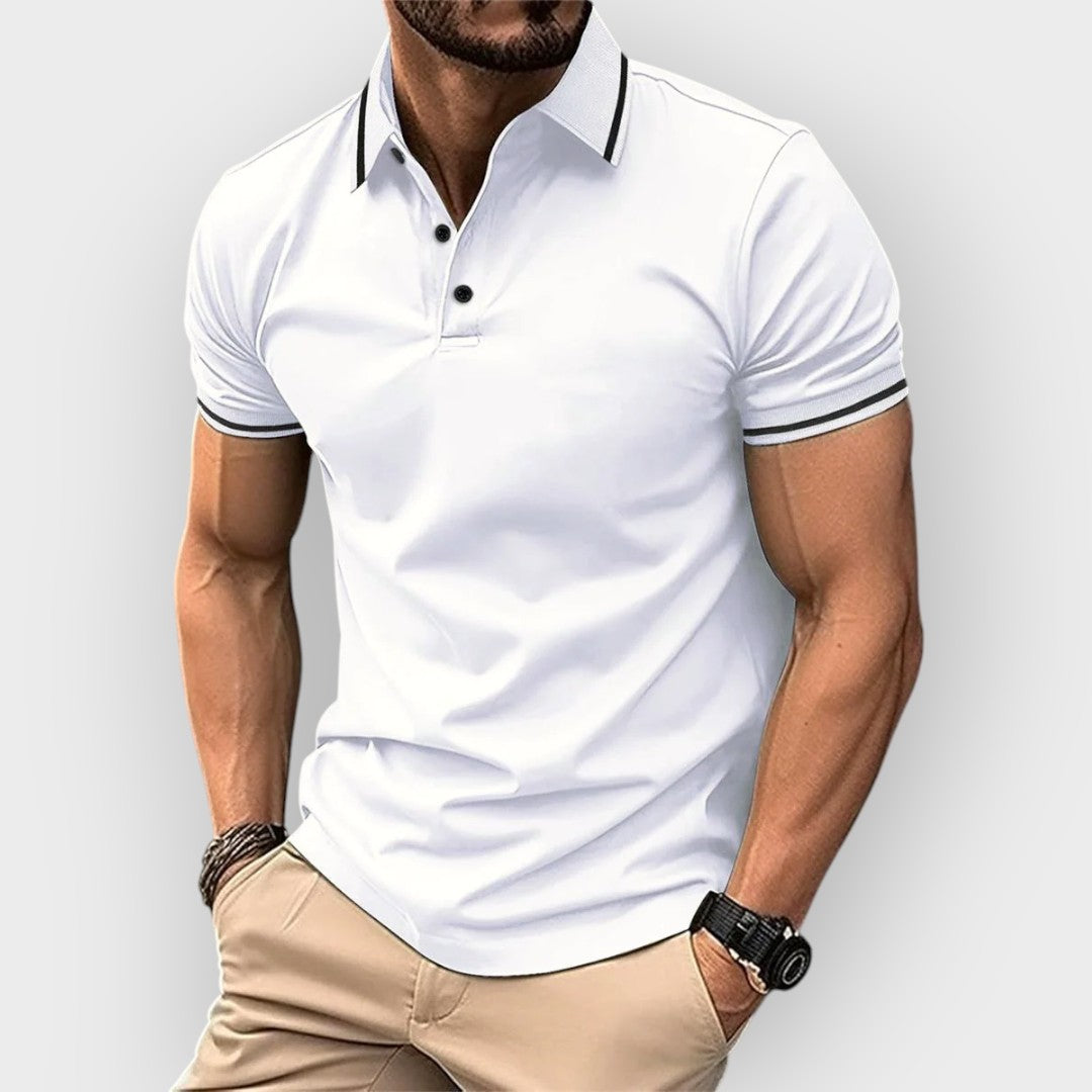 Polo de manga curta para homens