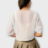 Olivia - Blusa com frente aberta