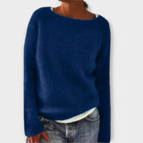 Regine - Sweater de Malha de Cor Única