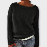Regine - Sweater de Malha de Cor Única