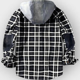 Jaqueta de flanela xadrez para homens