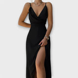 Vestido Elegante com Decote em V