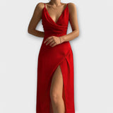 Vestido Elegante com Decote em V