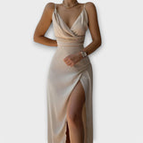 Vestido Elegante com Decote em V