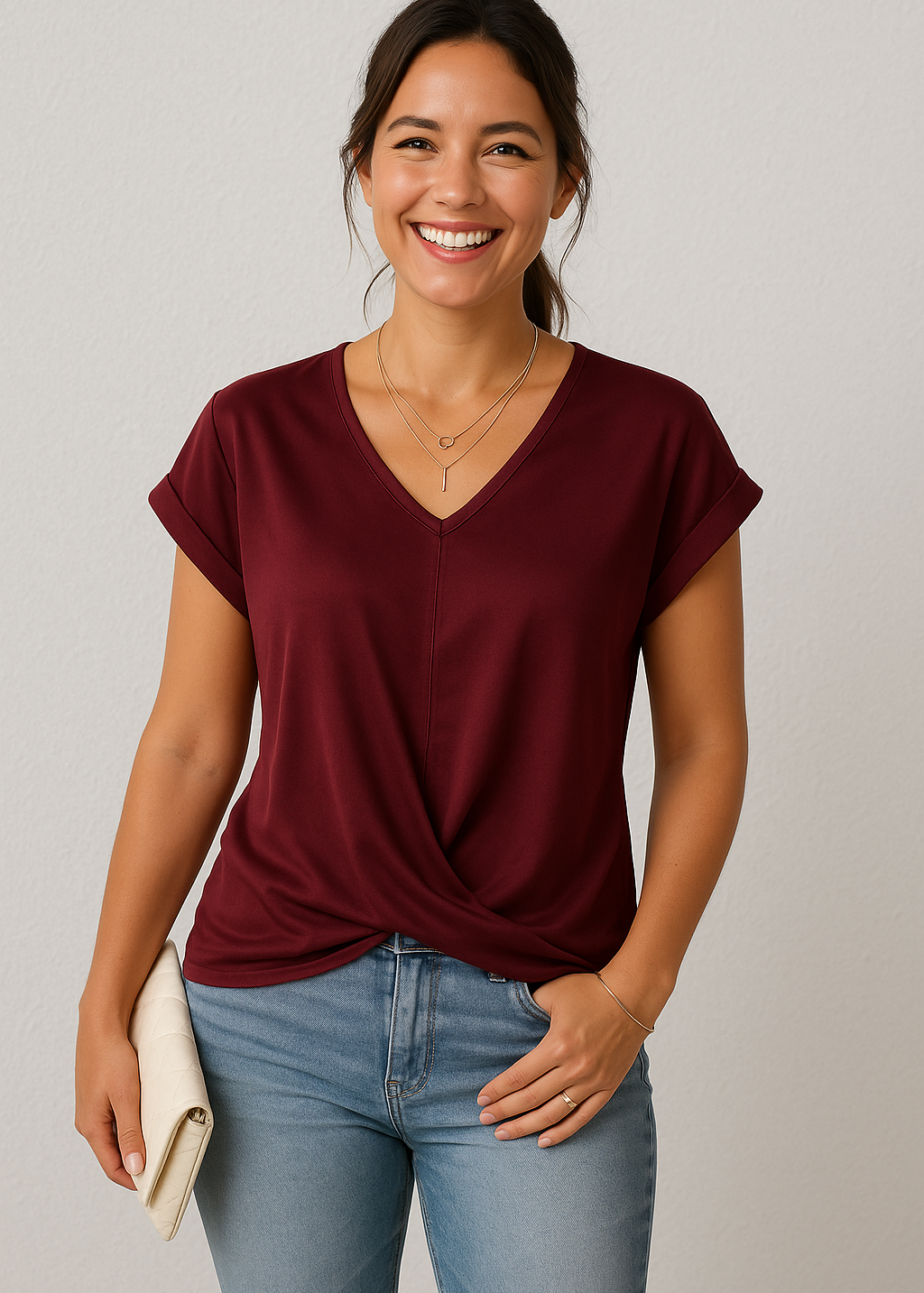 Helena - Blusa de manga curta