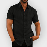 Camisa casual com botões para homens