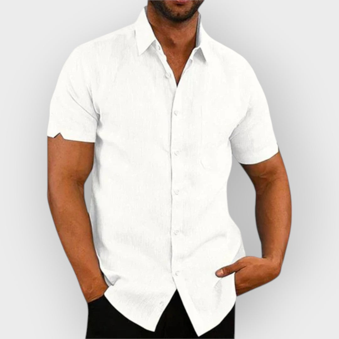 Camisa casual com botões para homens