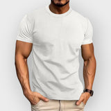Camiseta de gola redonda para homens
