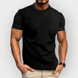 Camiseta de gola redonda para homens