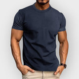 Camiseta de gola redonda para homens