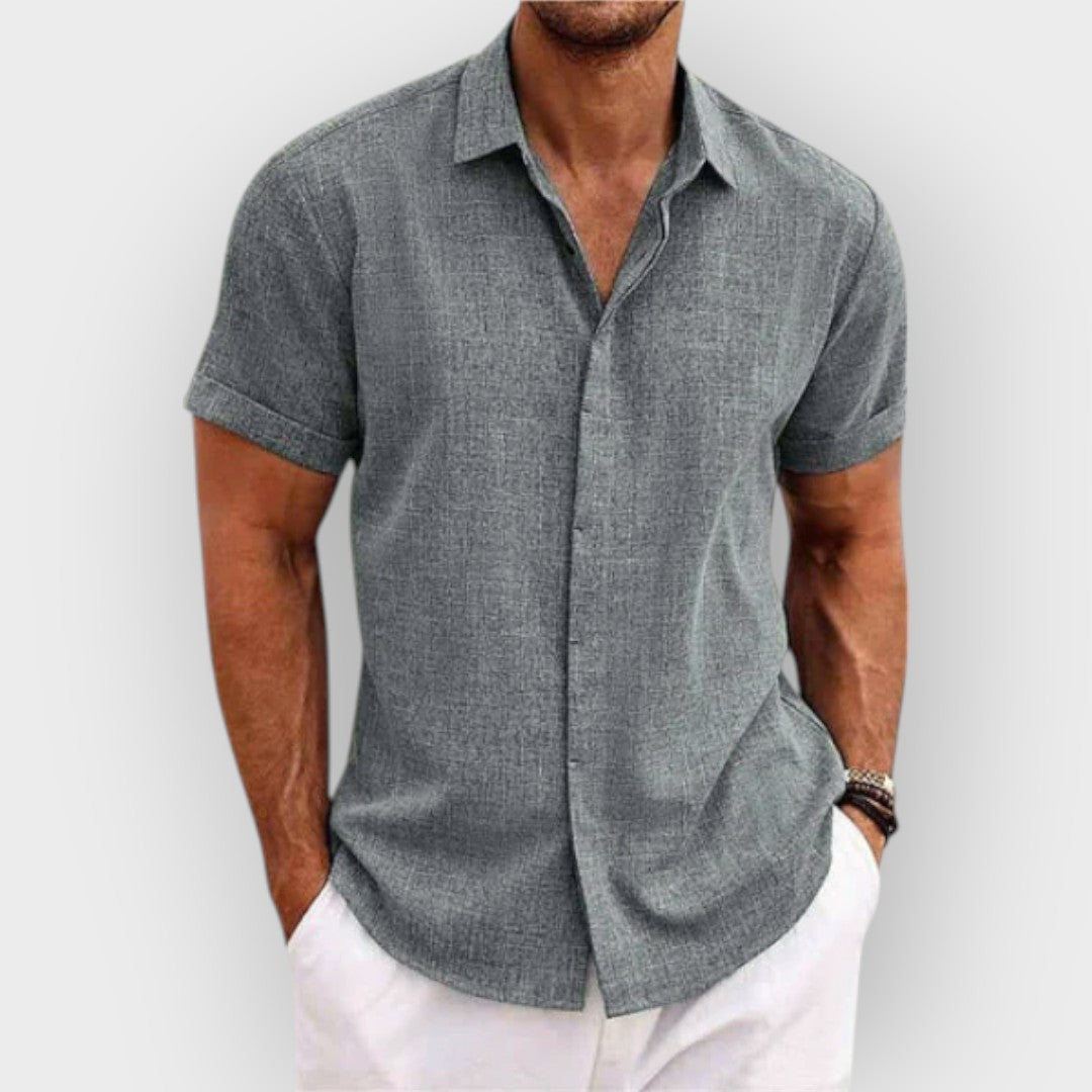 Camisa casual de botão para homens
