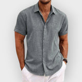 Camisa casual de botão para homens