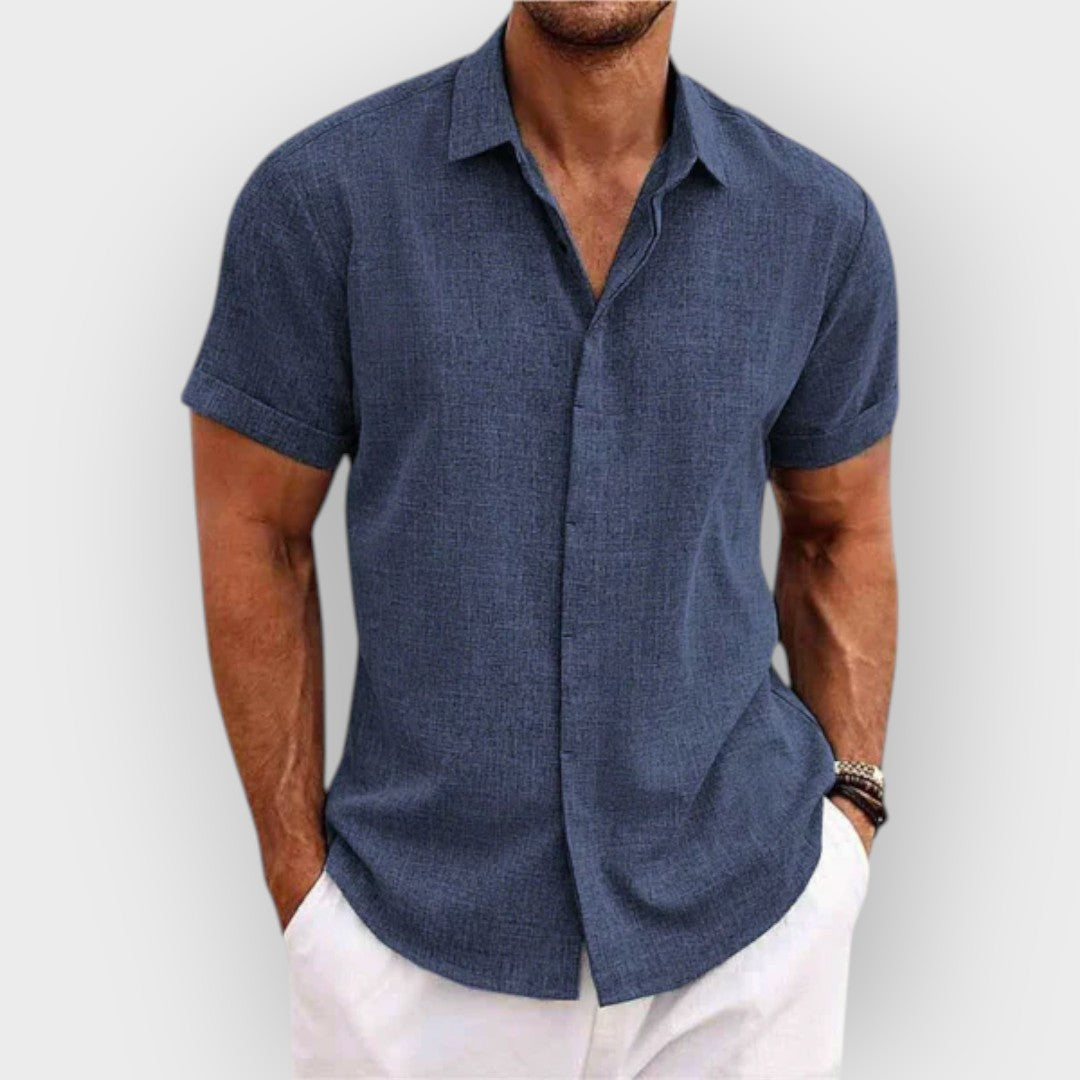 Camisa casual de botão para homens
