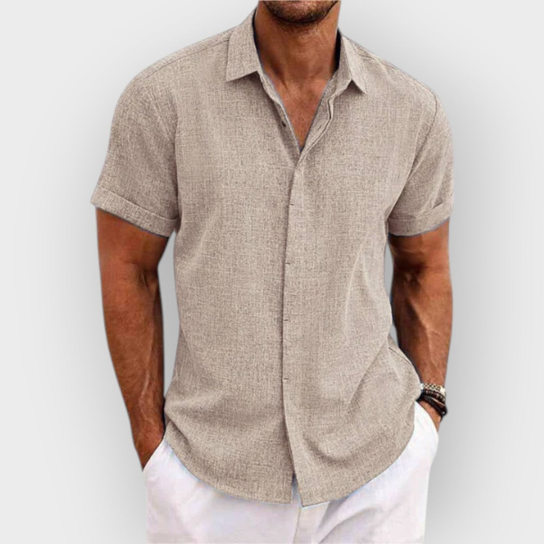 Camisa casual de botão para homens