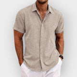 Camisa casual de botão para homens