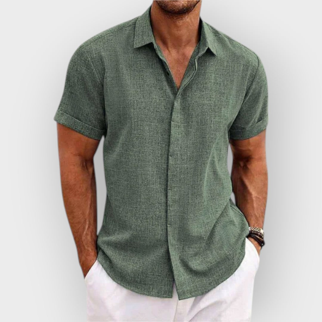 Camisa casual de botão para homens