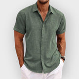 Camisa casual de botão para homens