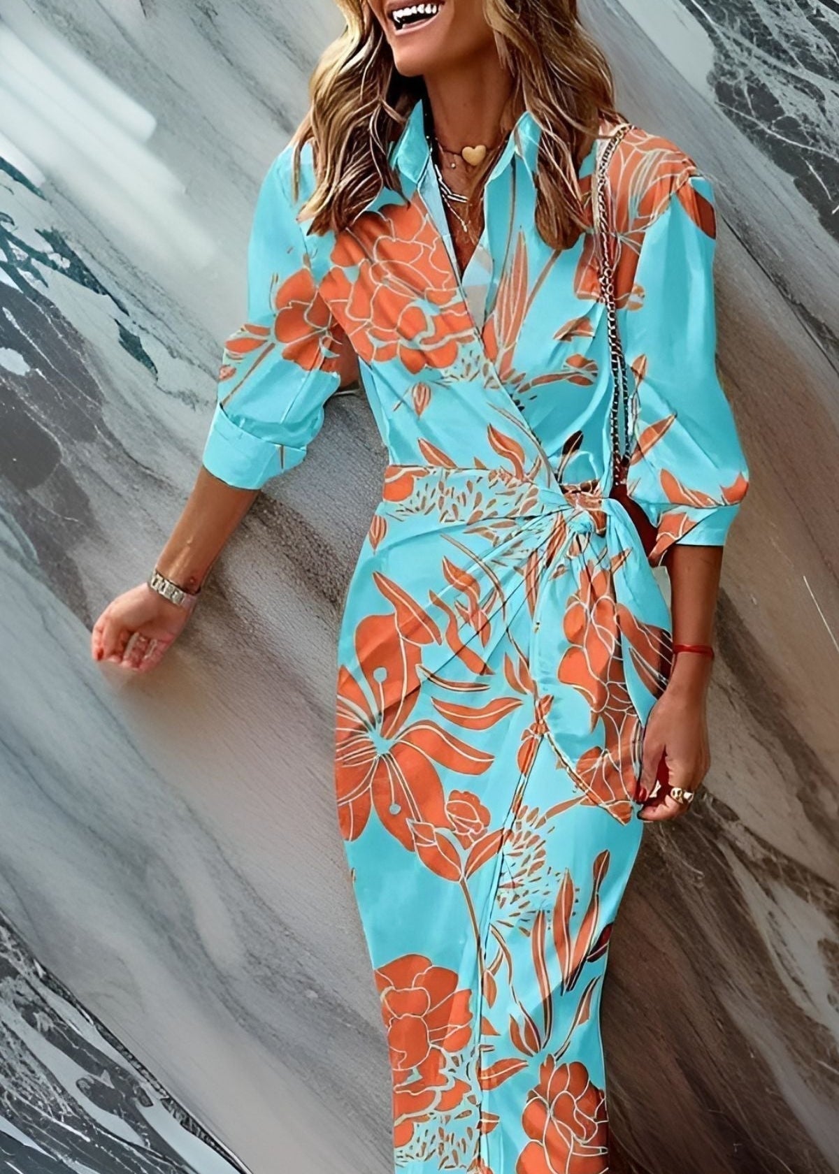 Amalia – Vestido de Primavera Longo