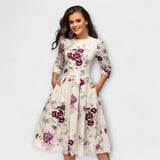 Retrozo - Vestido Elegante Midi