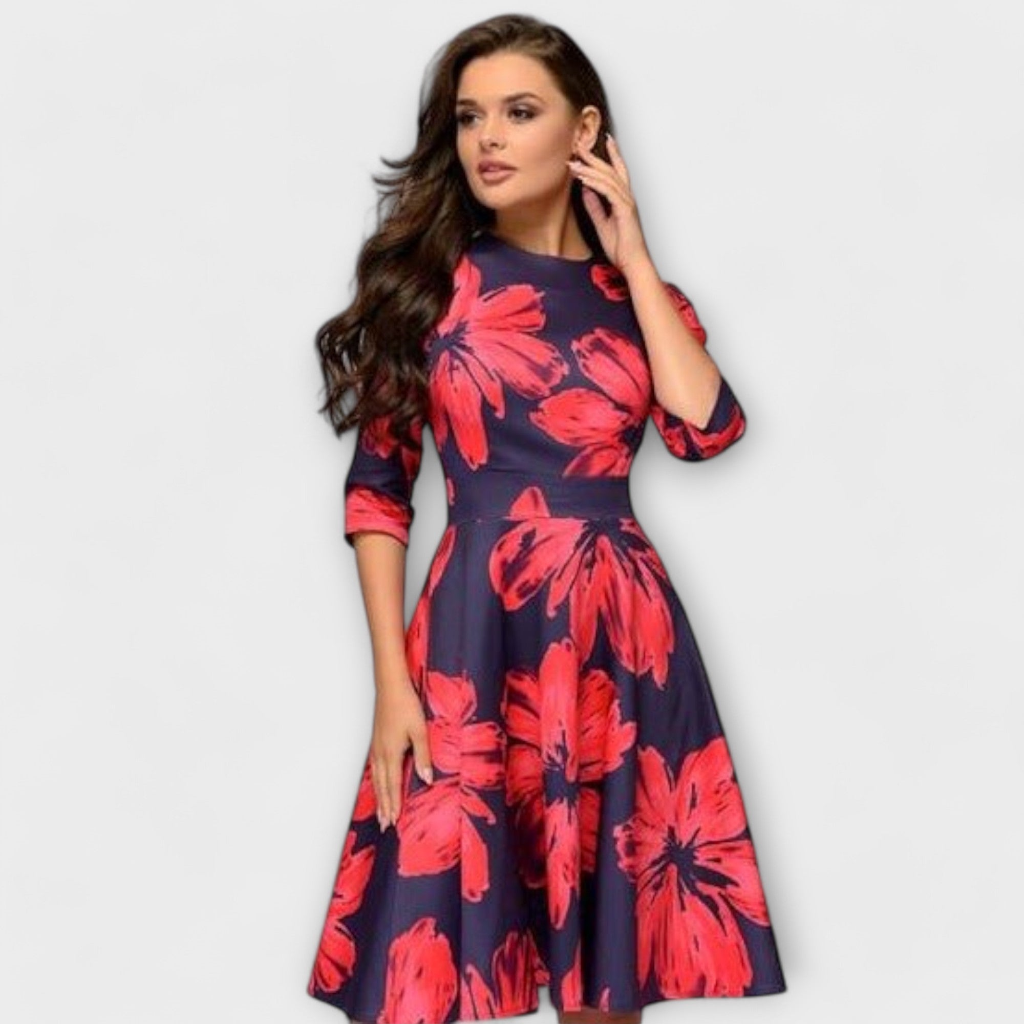 Retrozo - Vestido Elegante Midi