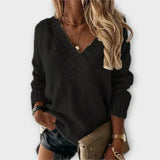 Jane - Sweater Aconchegante com Decote em V