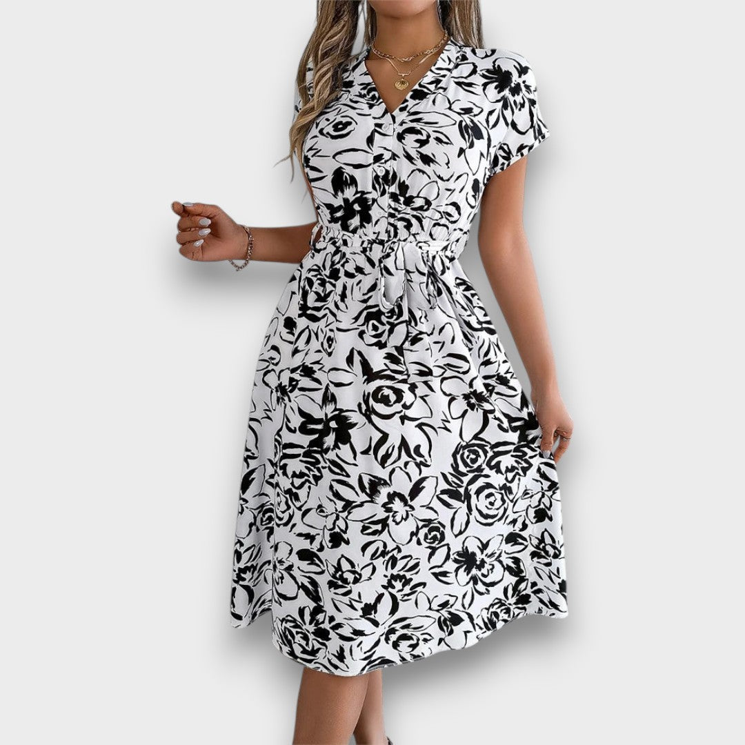 MARISA - VESTIDO FLORAL FRESCO PARA OS DIAS DE VERÃO